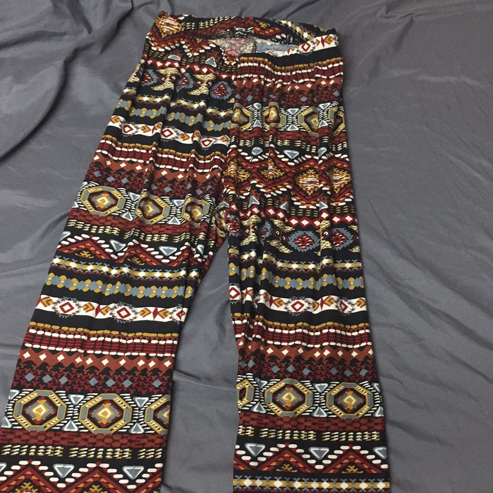 Geometric print leggings (full length)
